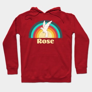 Rose - Vintage Faded Style Hoodie